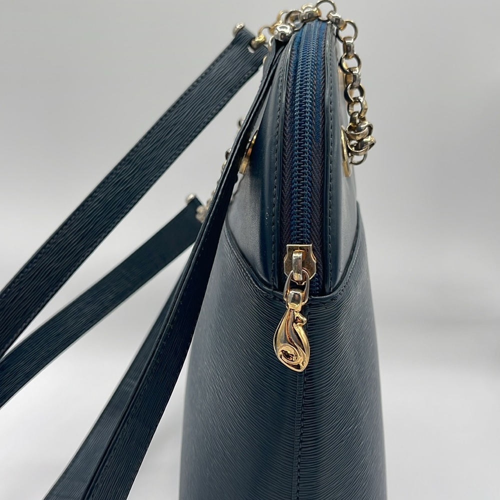 Chloe Leather Chain Handbag Shoulder
Bag Blue Bag. - Picture 3 of 9